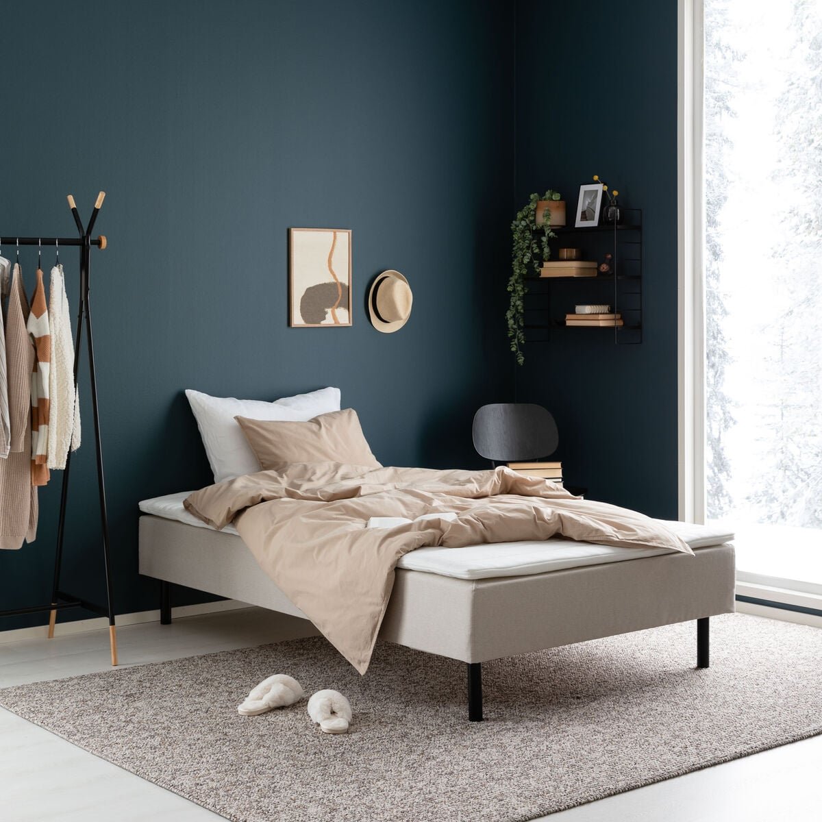 Vivano Pocket runkopatjasänky 120x200 cm beige Colet 24, 4 cm prof.vm petauspa