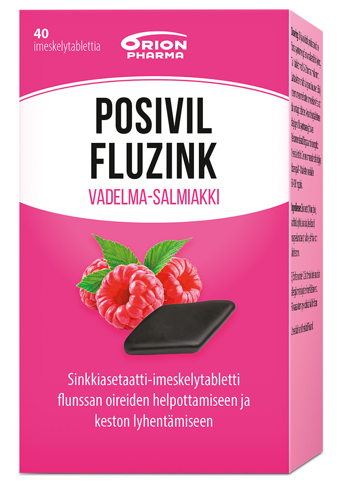 Posivil FluZink vadelma-salmiakki