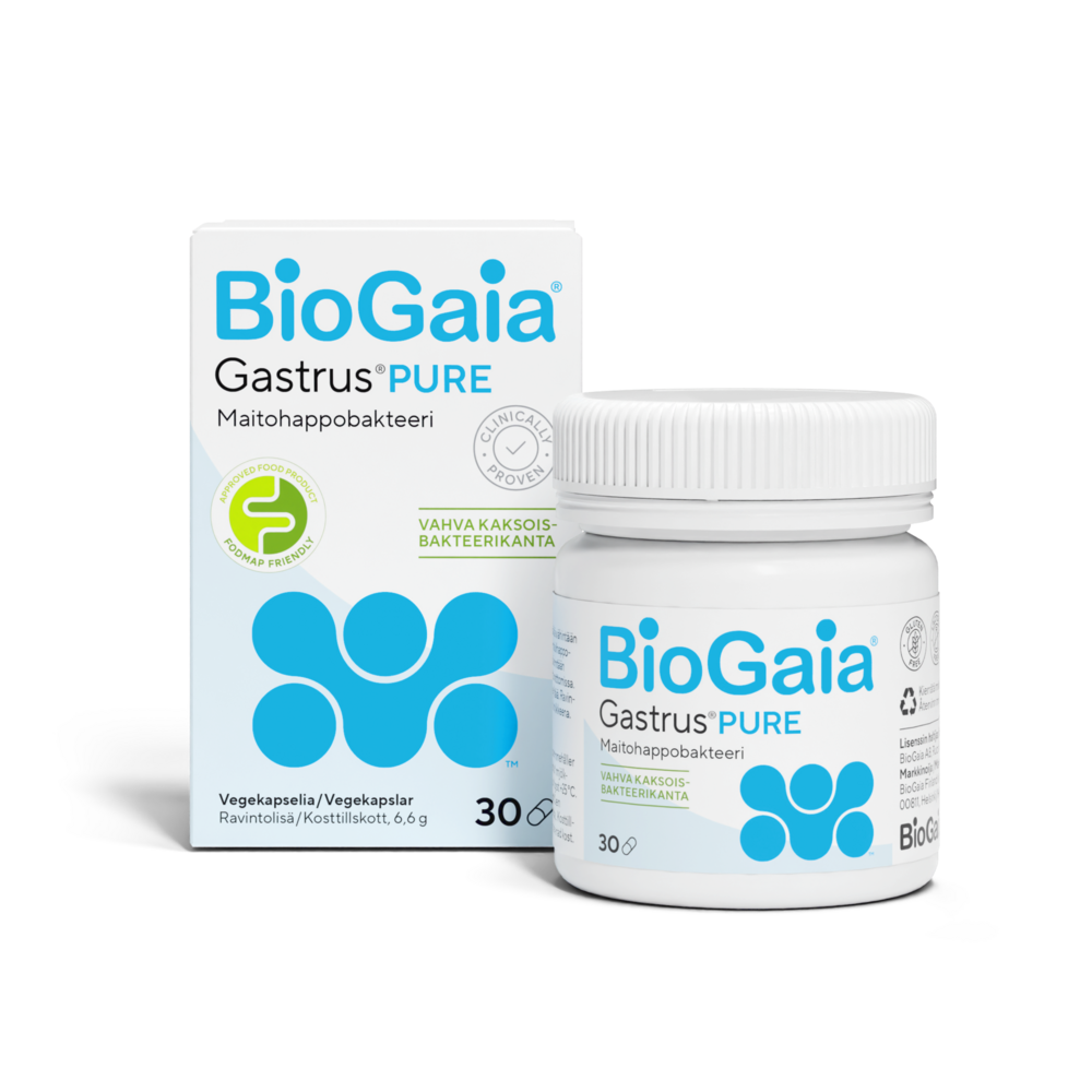 BioGaia Gastrus PURE vegekapselit kaps