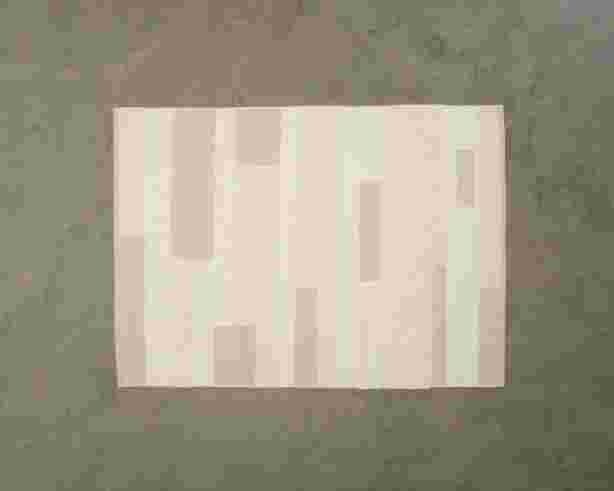 Villamatto 160 x 225 cm luonnonvalkoinen
