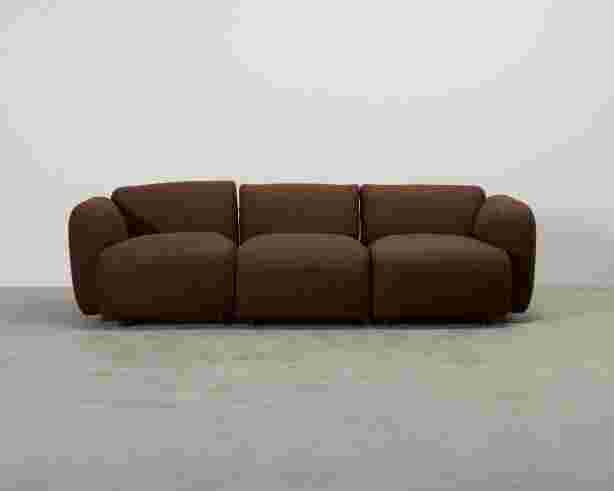 Normann Copenhagen Swell 3-istuttava sohva ruskea