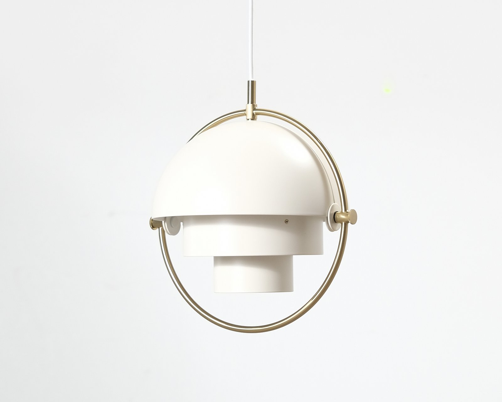 Gubi Multi-Lite riippuvalaisin ø 25,5 cm valkoinen / messsinki