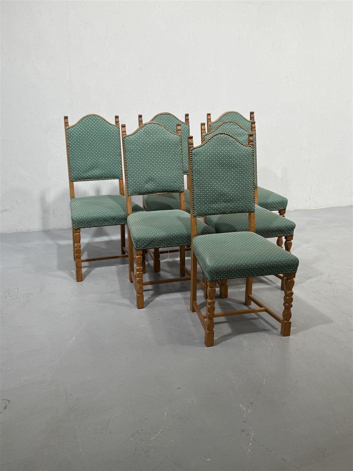 Vintage tuolit, vihreät (6 kpl)
