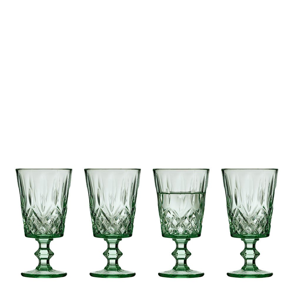 Lyngby Glas - Sorrento Viinilasi 29 cl 4 kpl Vihreä