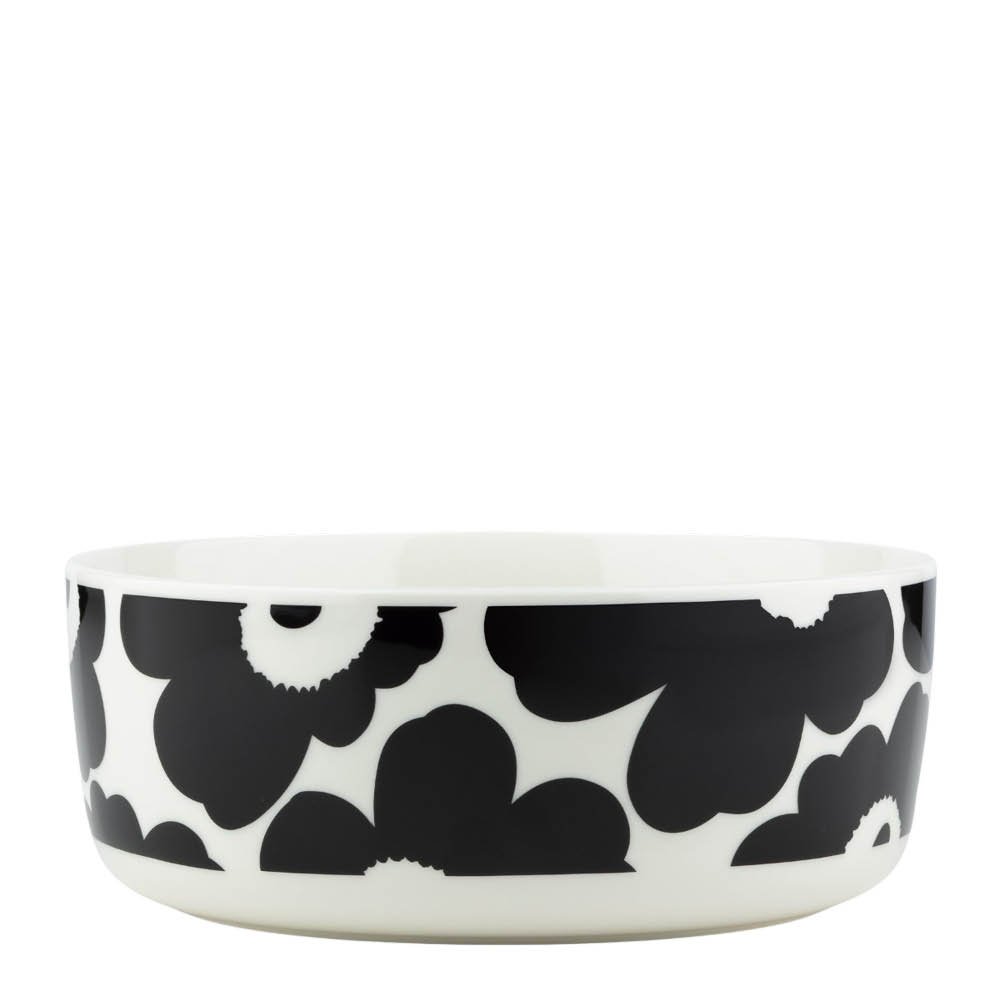 Marimekko - Oiva Unikko Tarjoiluastia 1,5 L Musta/Valkoinen