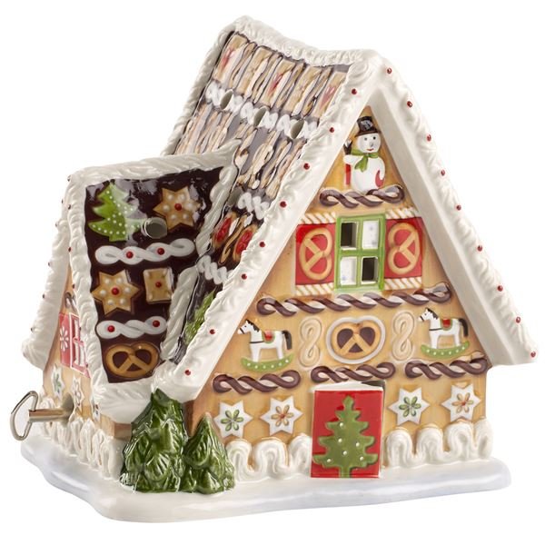 Villeroy & Boch - Christmas Toy's Joulukoriste piparkakkutalo musiikilla