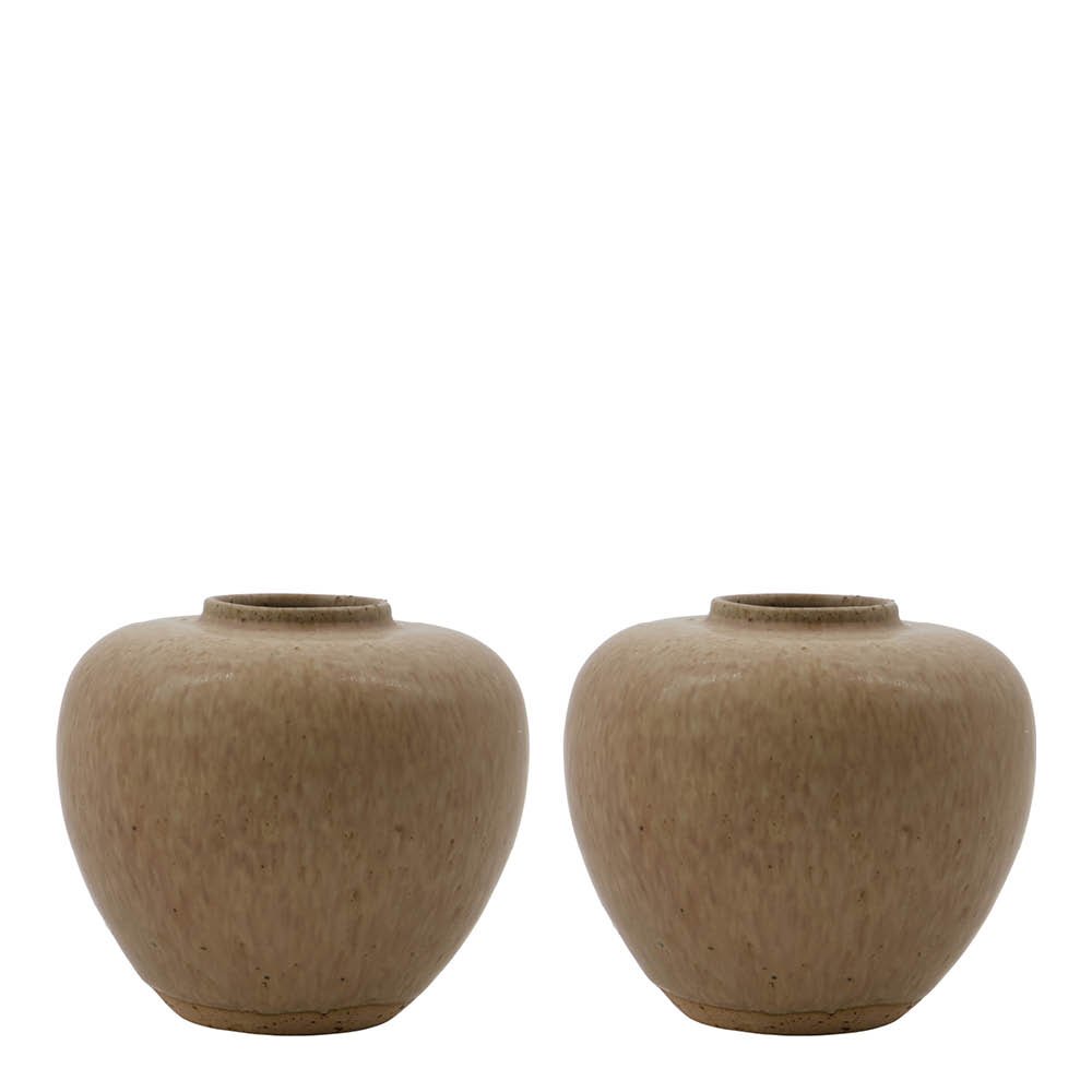 House Doctor - Tino Maljakko 9x9,5 cm 2 kpl Beige