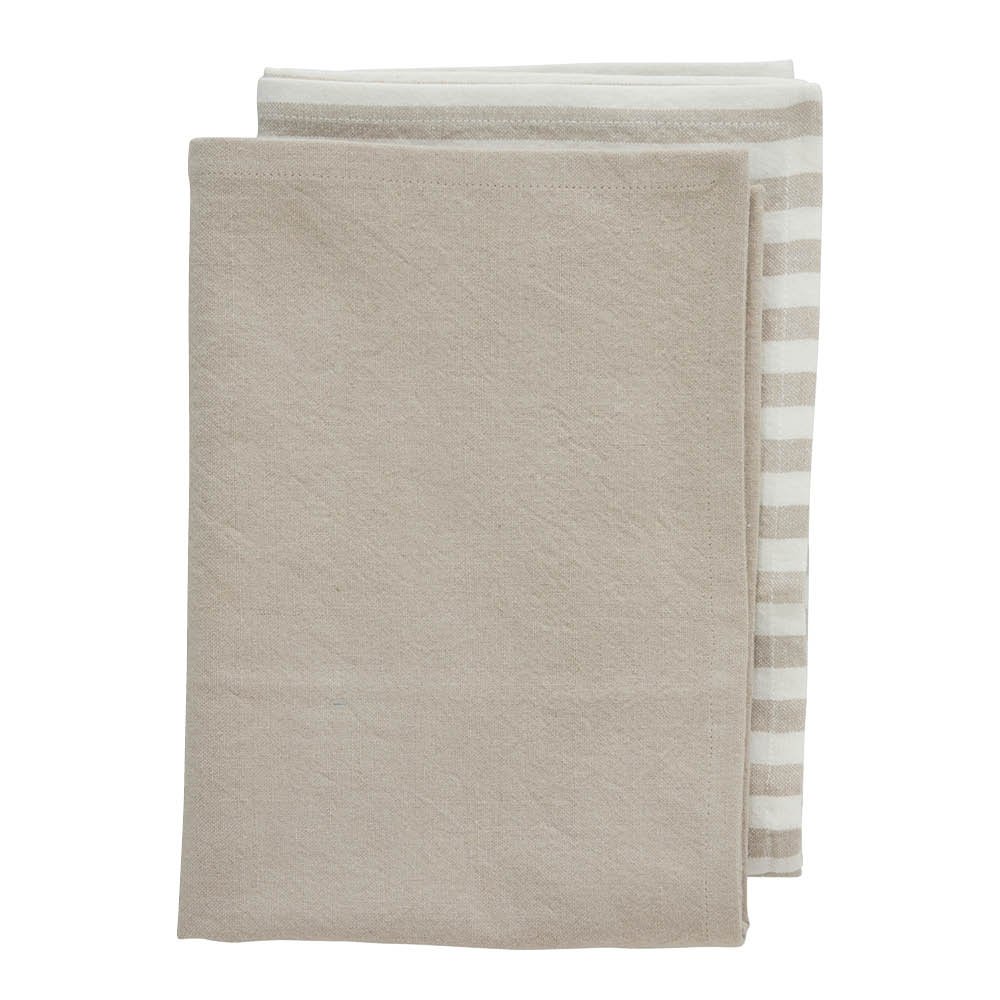 Lene Bjerre - Estrille Keittiöpyyhe 70x50 cm 2 kpl Beige