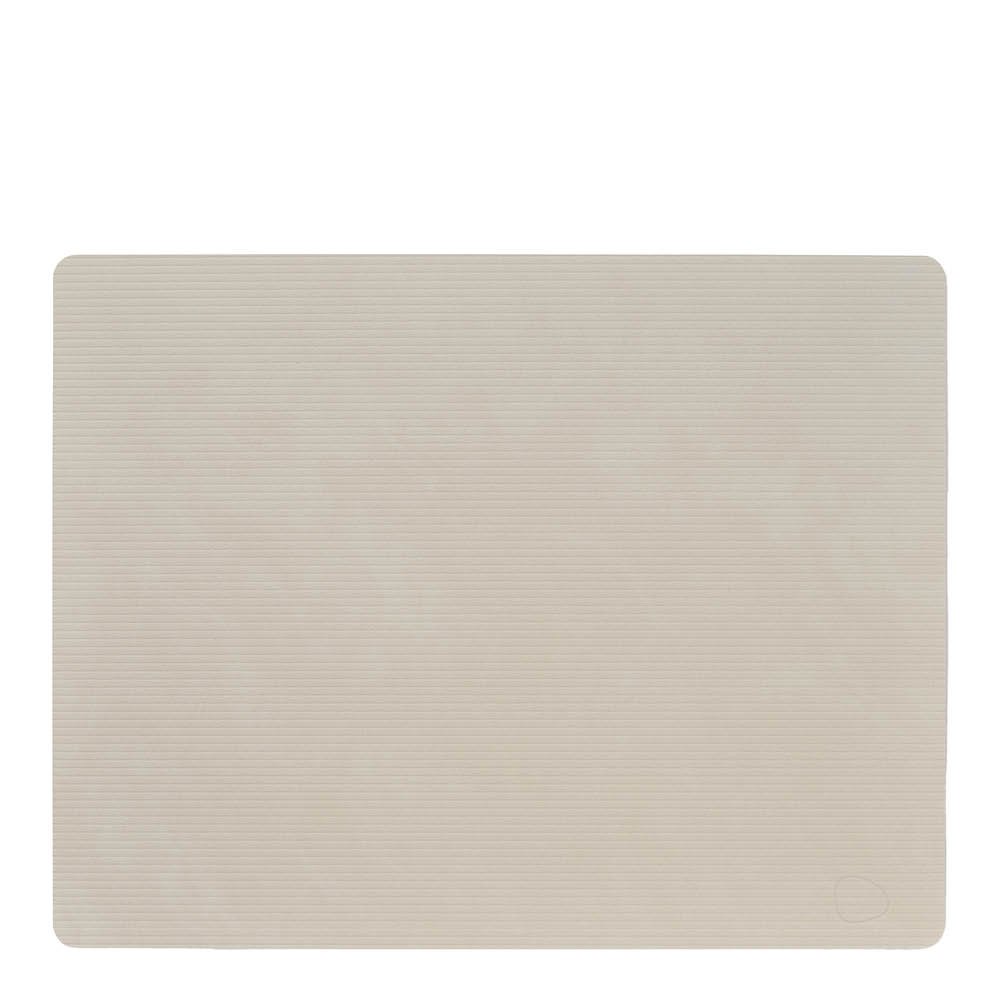 LIND DNA - Square Corduroy Pöytätabletti 35x45 cm Oyster White
