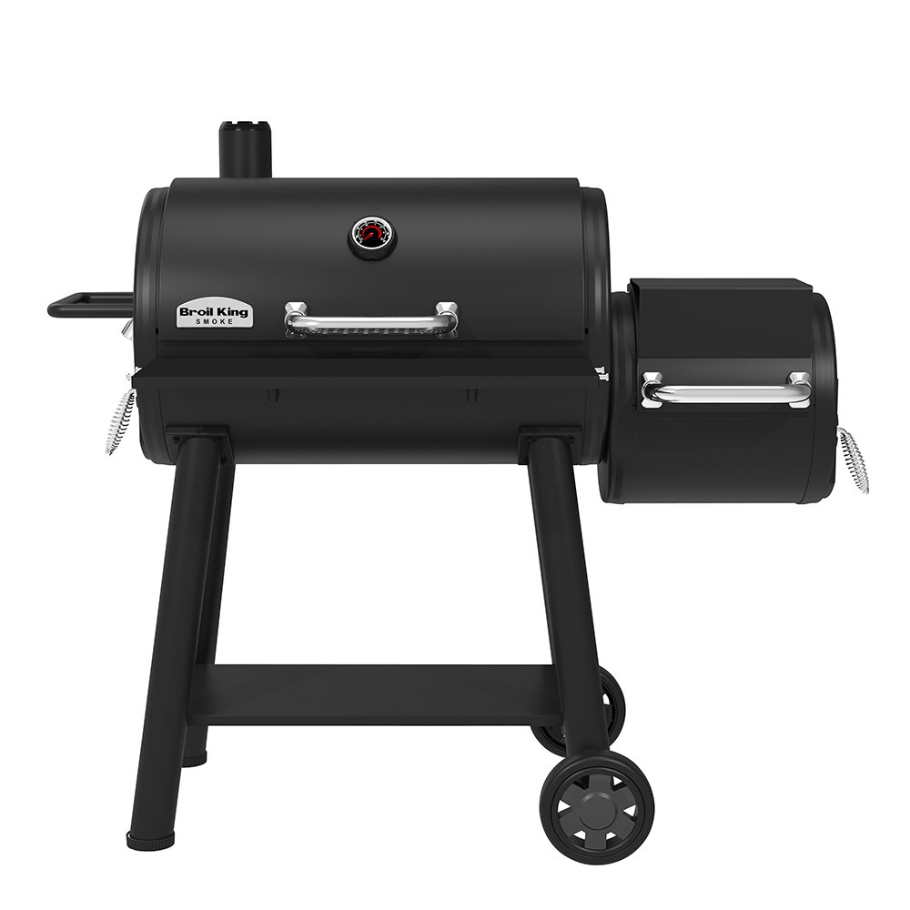 Broil King - Savugrilli Offset Smoker Low n Slow 500 Musta