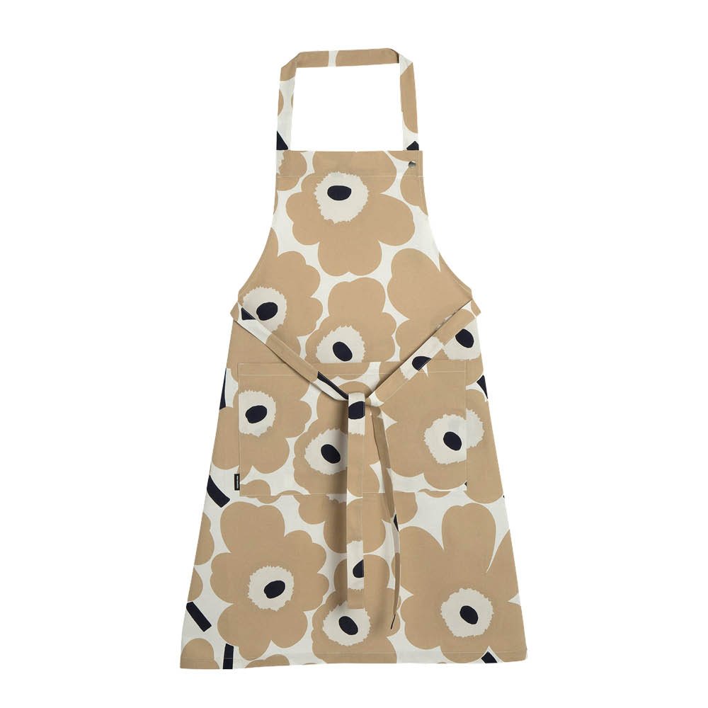 Marimekko - Pieni Unikko Esiliina 85 cm Valkoinen/Beige/Sininen