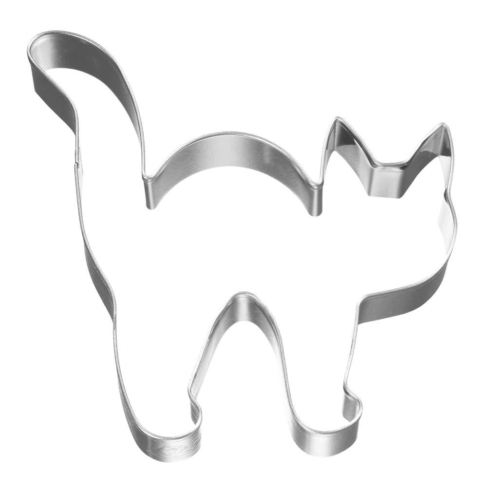 Birkmann - Cookie Cutters Piparkakkumuotti halloweenkissa 8 cm Ruostumaton teräs