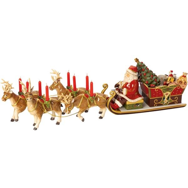 Villeroy & Boch - Christmas Toy's Joulukoriste joulupukin reki 22x21x70 cm
