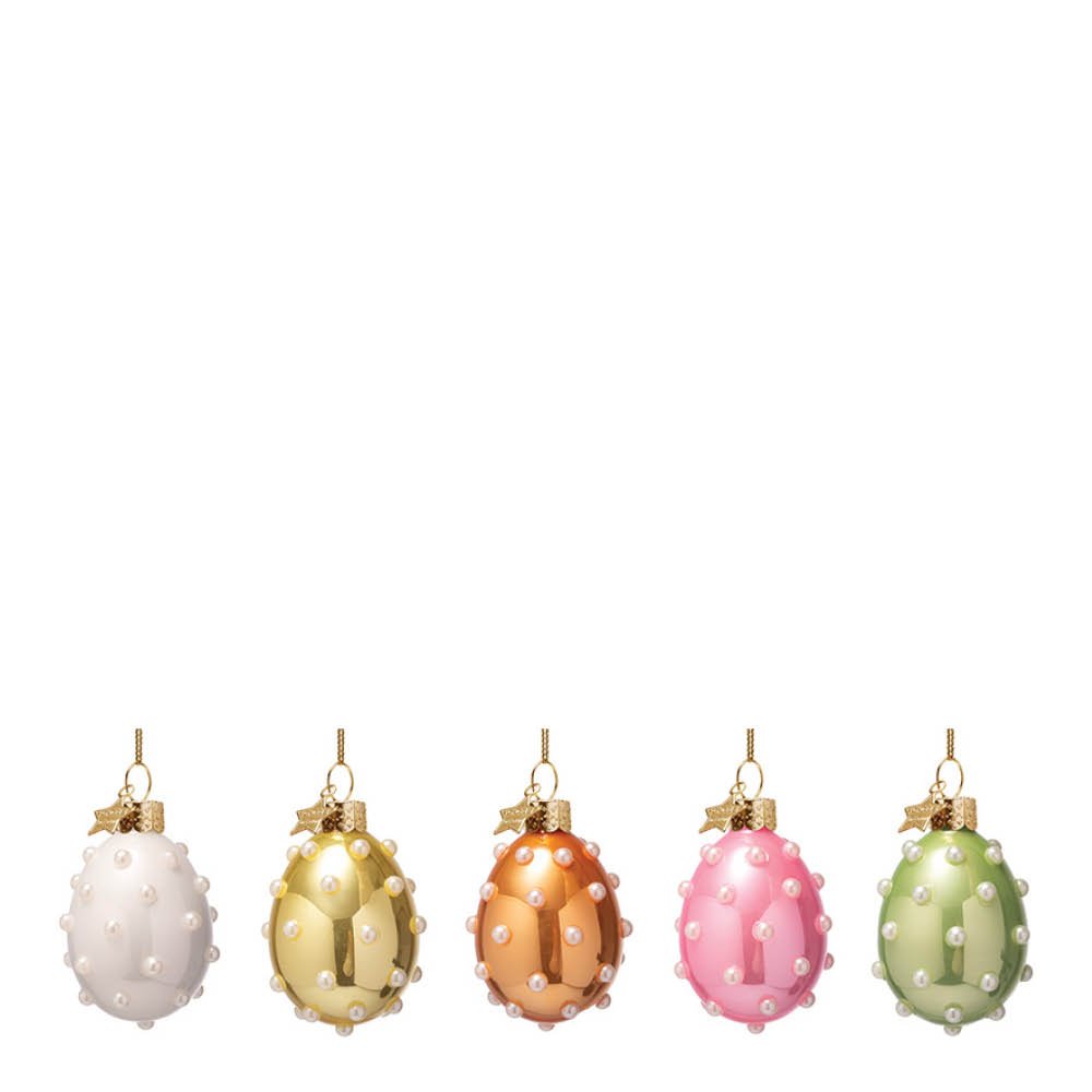 Vondels - Pääsiäiskoriste Pearl Eggs 6 cm 3 kpl