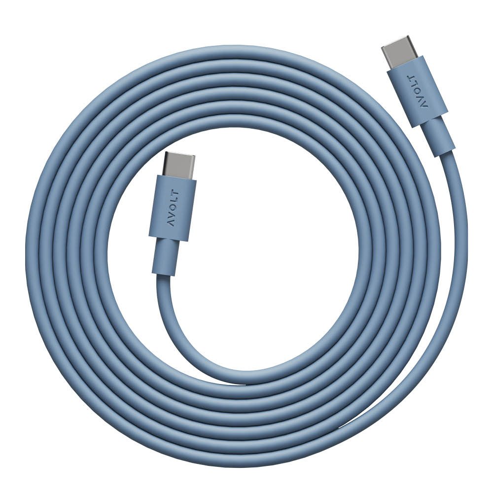 Avolt - Cable 1 USB-C Kaapeli 2 m Shark Blue