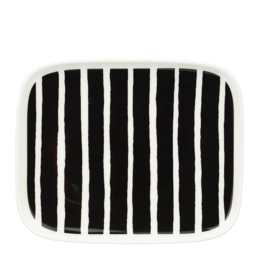Marimekko - Piccolo Lautanen 15x12 cm Musta/Valkoinen