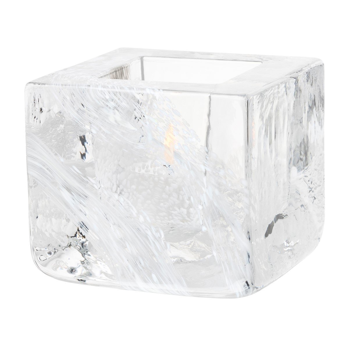 Kosta Boda - Brick Kynttilälyhty 7,5 cm Valkoinen