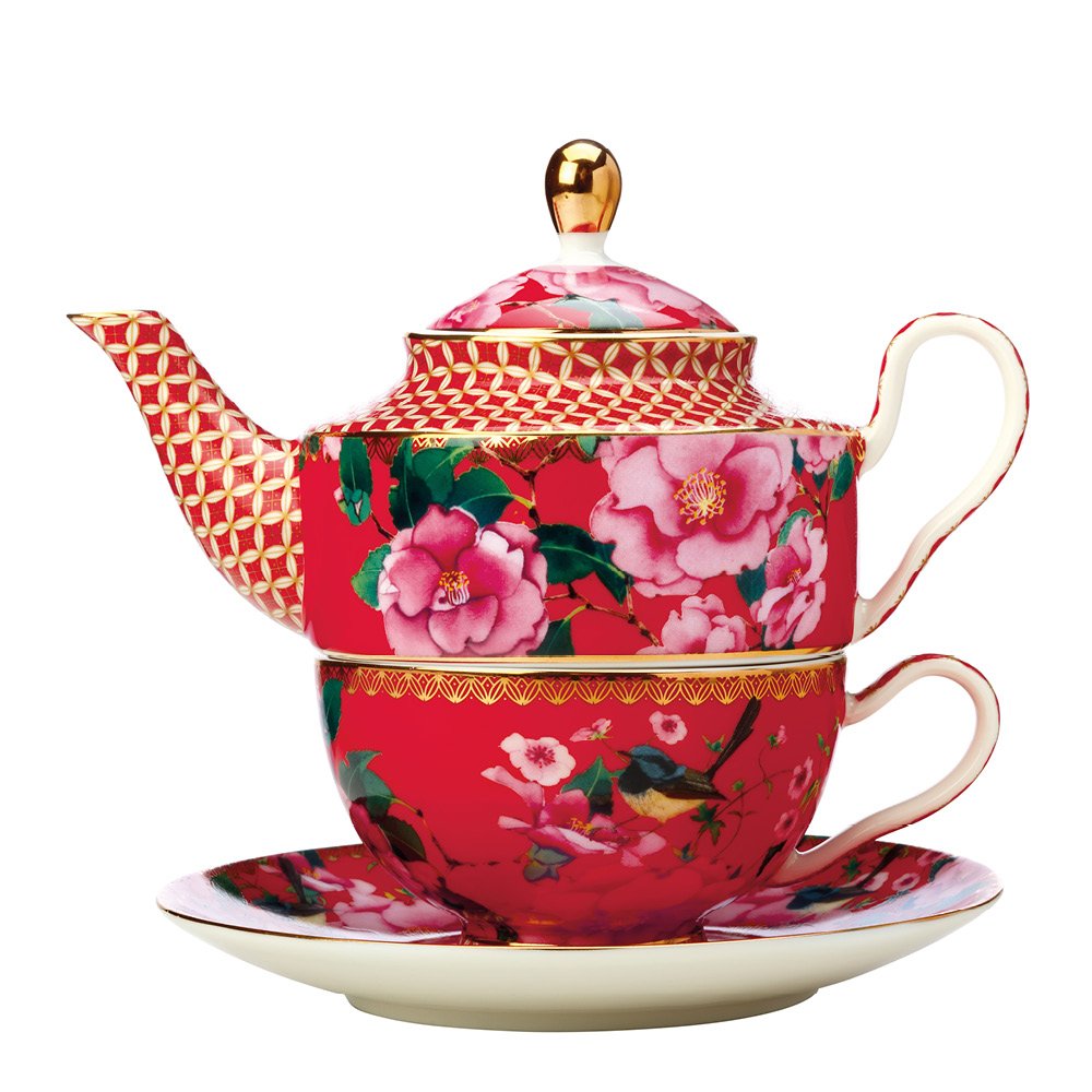 Maxwell & Williams - Silk Road Teekannu 0,5 L Punainen