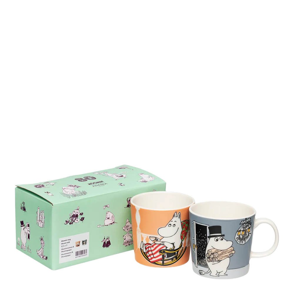 Moomin Arabia - Muumimuki 30 cl 2 kpl Muumipappa/Muumimamma