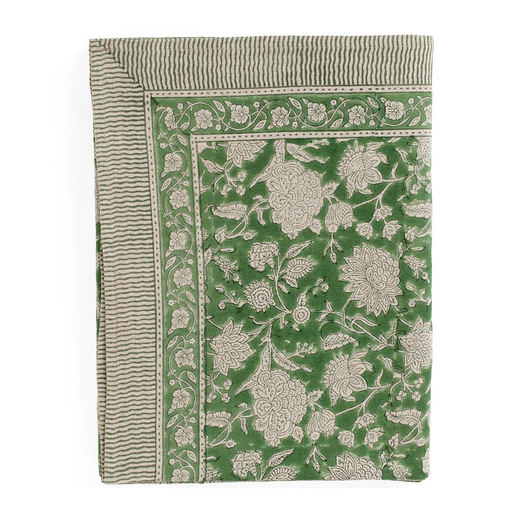 Chamois - Indian Rose Pellava pöytäliina 170x270 cm Vihreä