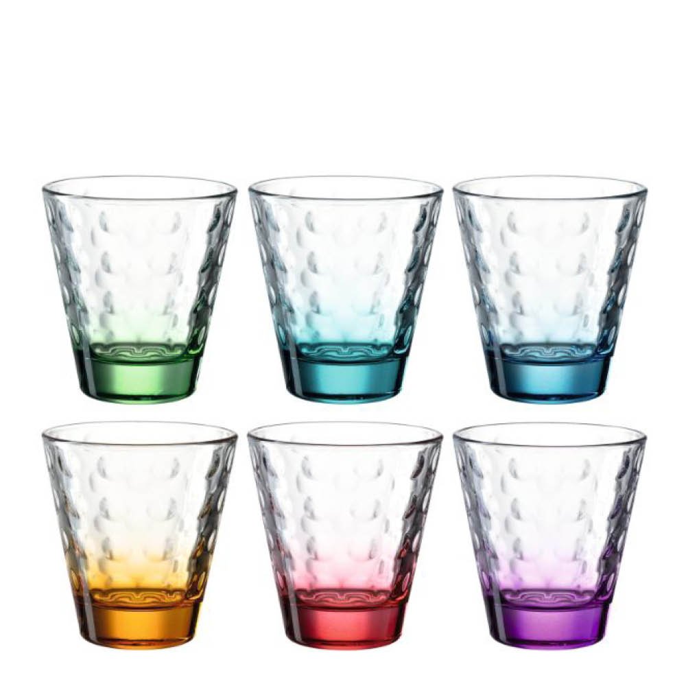 Leonardo - Optic Juomalasi 21,5 cl 6 kpl Lajitelma