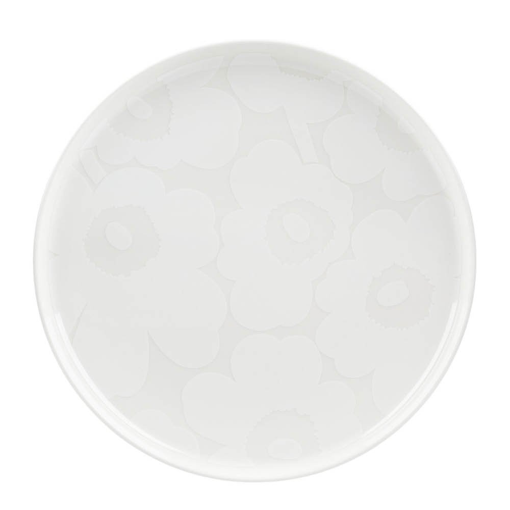 Marimekko - Oiva / Unikko Lautanen 25 cm Valkoinen