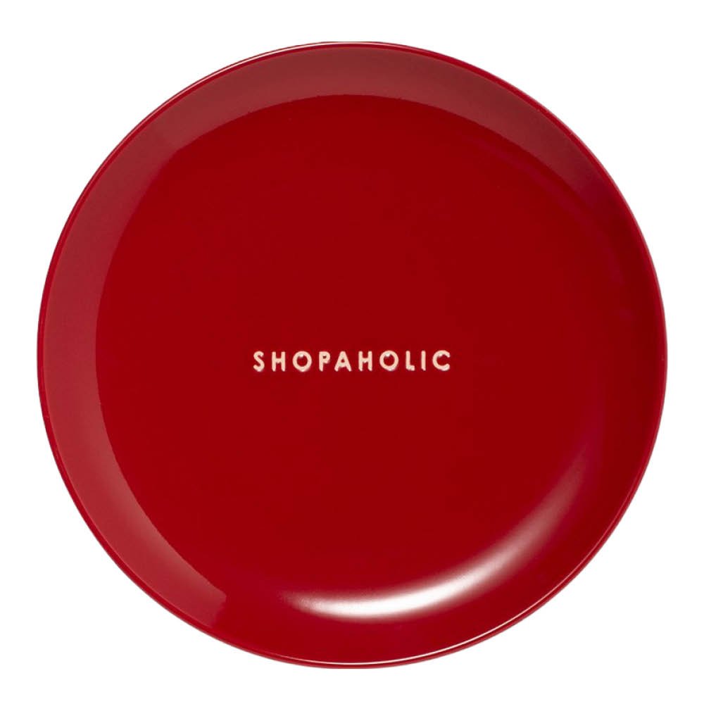 Vondels - Table Talk Lautanen SHOPAHOLIC 22 cm Punainen