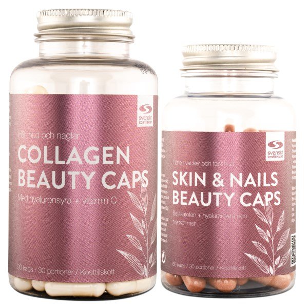 Beauty Caps Skin & Nails + Collagen, Paketti