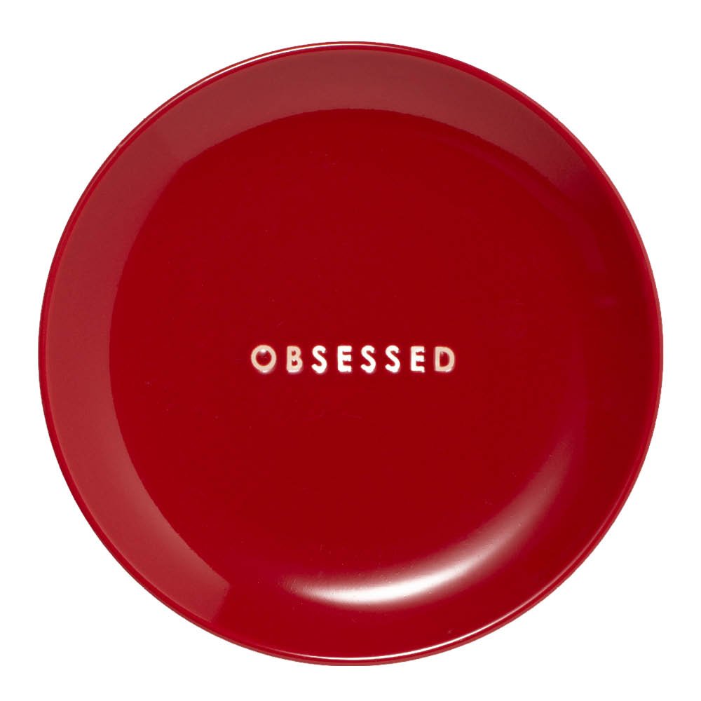 Vondels - Table Talk Lautanen Obsessed 16 cm Punainen