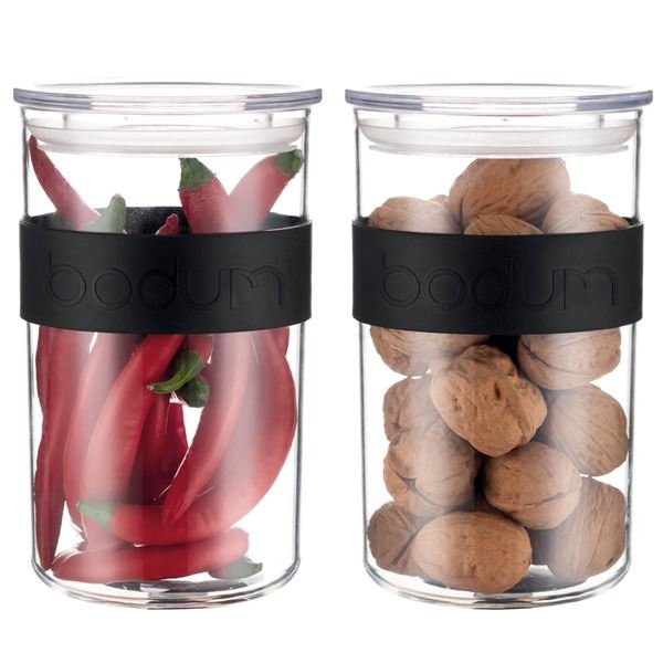 Bodum - Presso Säilytyslaatikko 1 L 2 kpl Musta