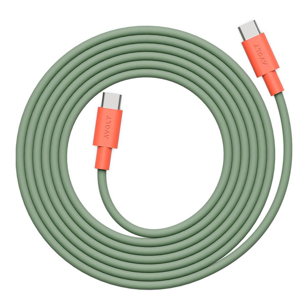 Avolt - Cable 1 Bauhaus Archiv USB-C Latauskaapeli 2 m Gecko Bloom