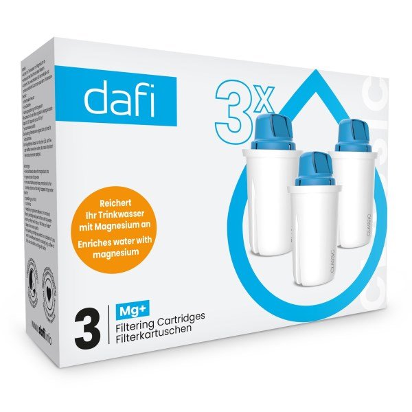 Dafi Filtteripatruuna + Magnesium, 3-pack