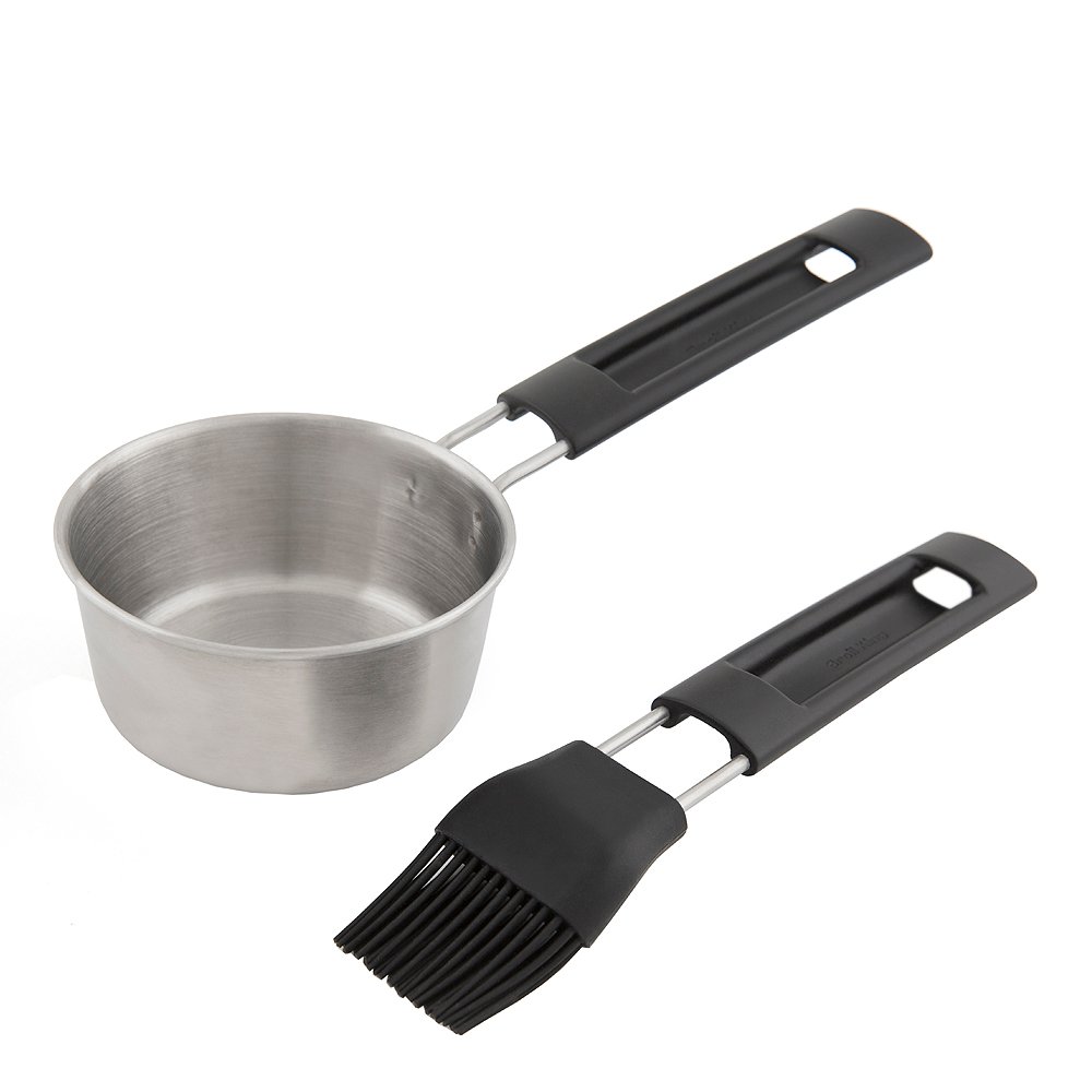 Broil King - Glaseeraussetti 2 osaa Teräs/Silikoni