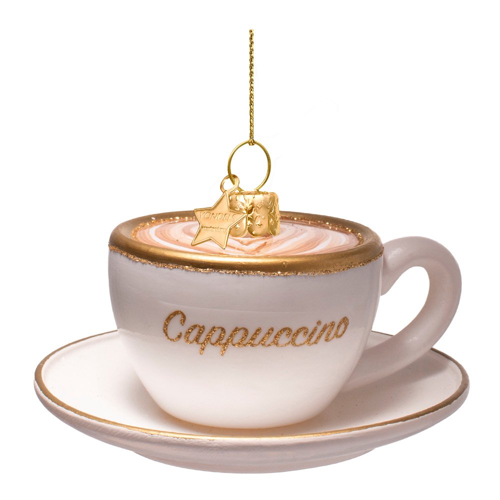 Vondels - Wine & Dine Riippuva joulukoriste Cappuccino 5 cm Ruskea
