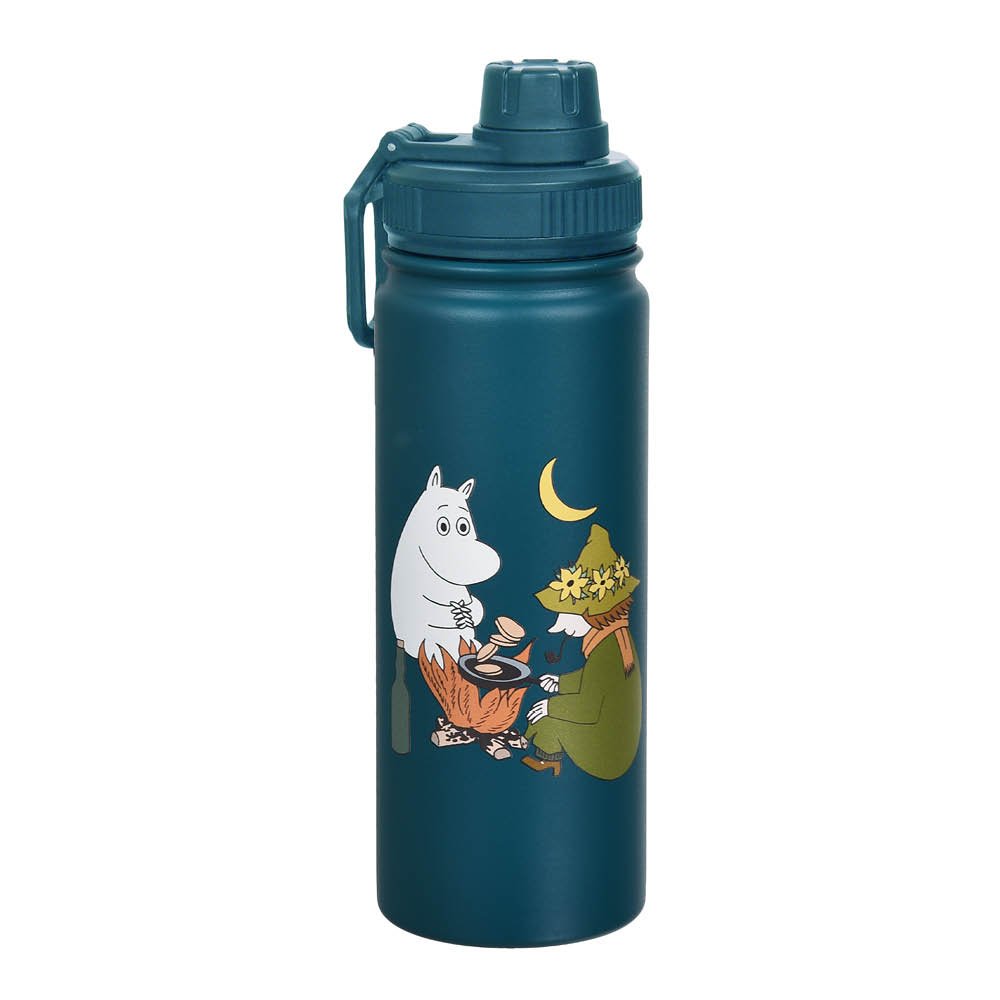 Nordicbuddies - Muumi Termospullo Muumipeikko & Nuuskamuikkunen 0,55 L Sininen