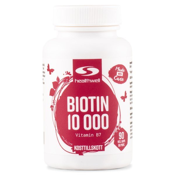 Healthwell Biotiini 10000, 90 kapselia