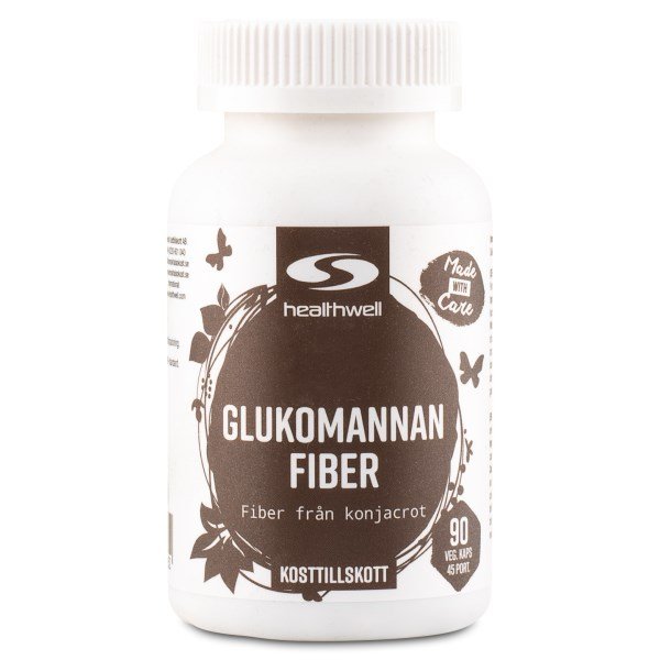 Healthwell Glukomannaanikuitu, 90 kapselia