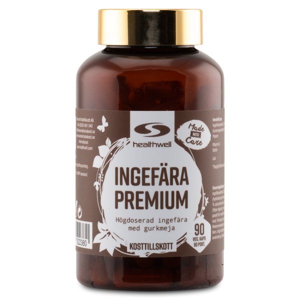 Healthwell Inkivääri Premium, 90 kapselia