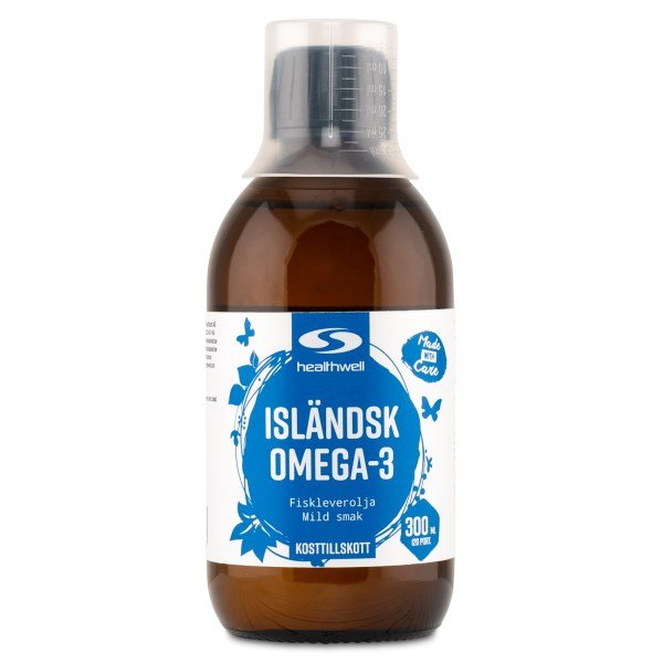 Healthwell Islantilainen Omega-3 , 300 ml