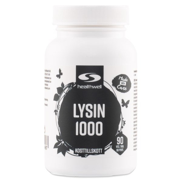 Healthwell Lysiini 1000, 90 tablettia