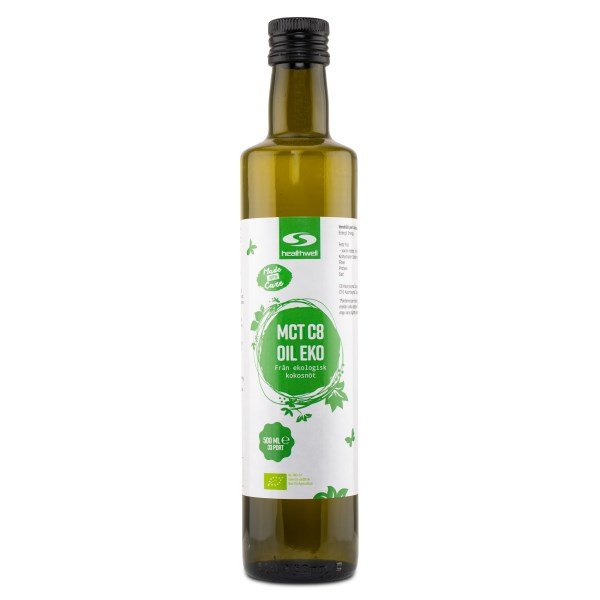 Healthwell MCT C8-öljy Luomu, 500 ml