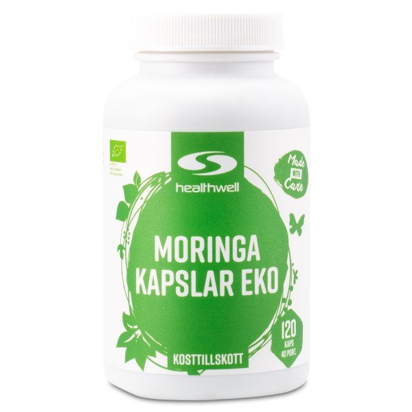 Healthwell Moringa Kapselit Luomu, 120 kapselia