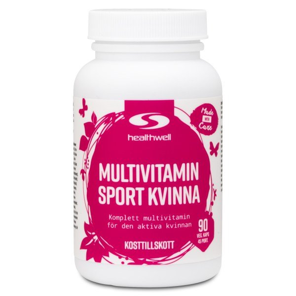 Healthwell Naisten Urheilumonivitamiini, 90 kapselia