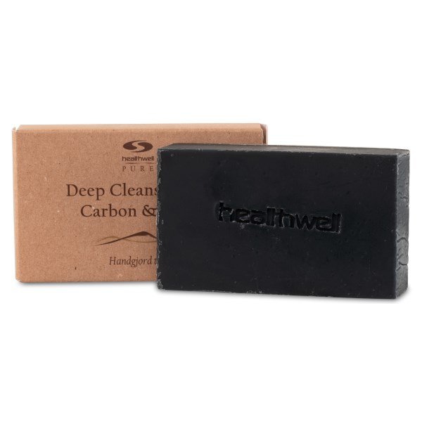 Healthwell PURE Deep Cleanse Carbon & Clay  syväpuhdistava saipp, 100 g
