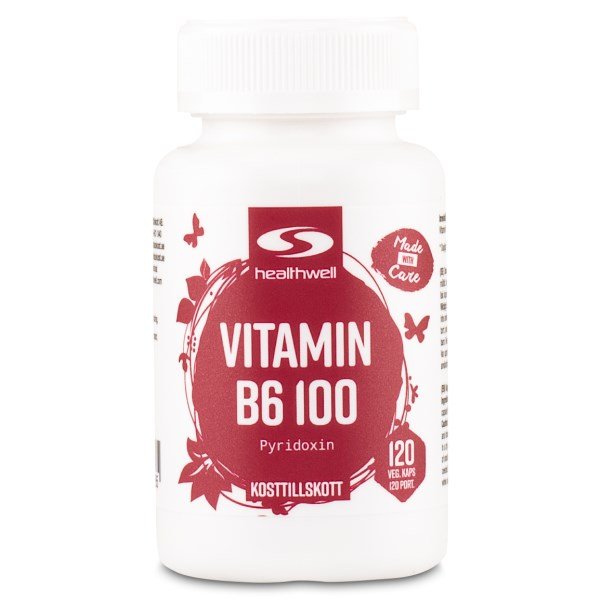 Healthwell B6-Vitamiini 100, 120 kapselia