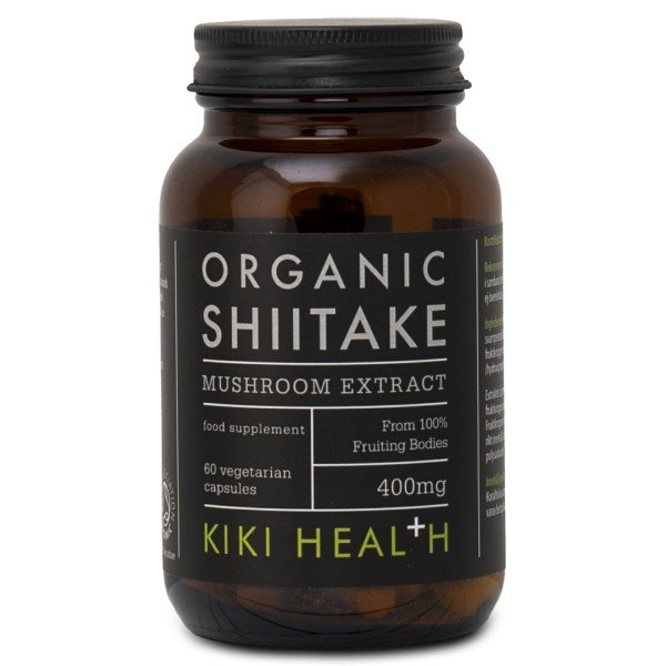 Kiki Health Organic Shiitake Mushroom Extract, 60 kapselia
