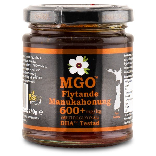 MGO Nestemäinen Manukahunaja 600+, 250 g
