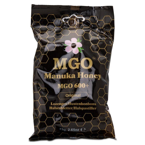 MGO Manukahunajaa sisältävät kurkkutabletit 600+, Orginal, 75 g