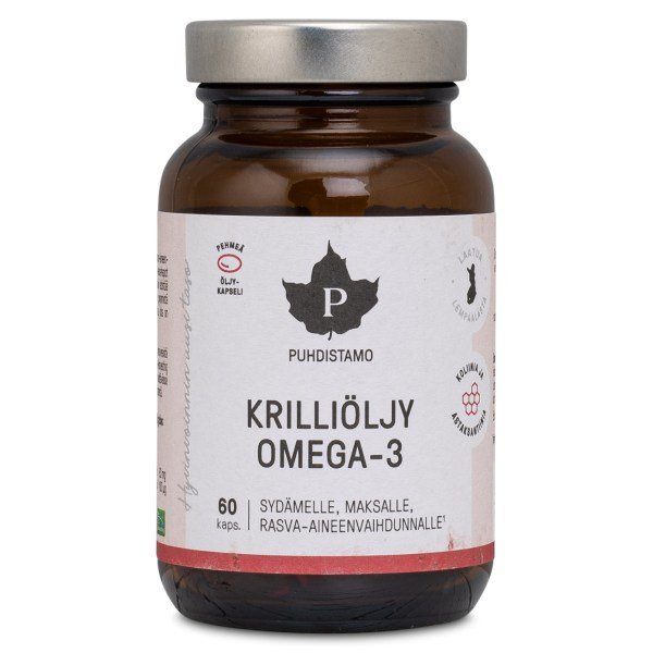 Puhdistamo Krilliöljy Omega-3, 60 kapselia
