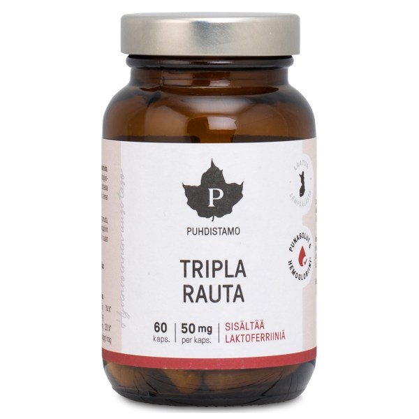 Puhdistamo Tripla  Rauta, 60 kapselia